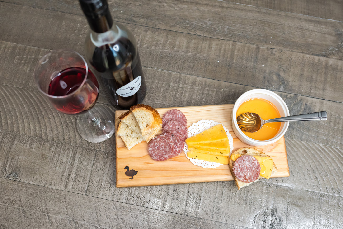 Cedar Charcuterie Board – 5.5x12/18x3/4”– Handcrafted Rustic Farmhouse Wood Serving Board