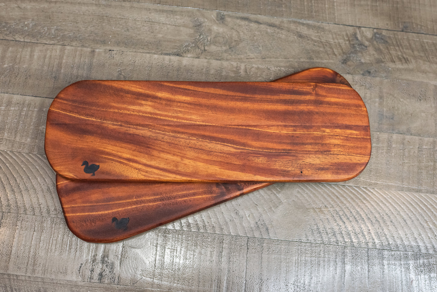 Curly Mahogany Charcuterie Board – 6x12/18x3/4”– Handcrafted Exotic Wood Serving Board