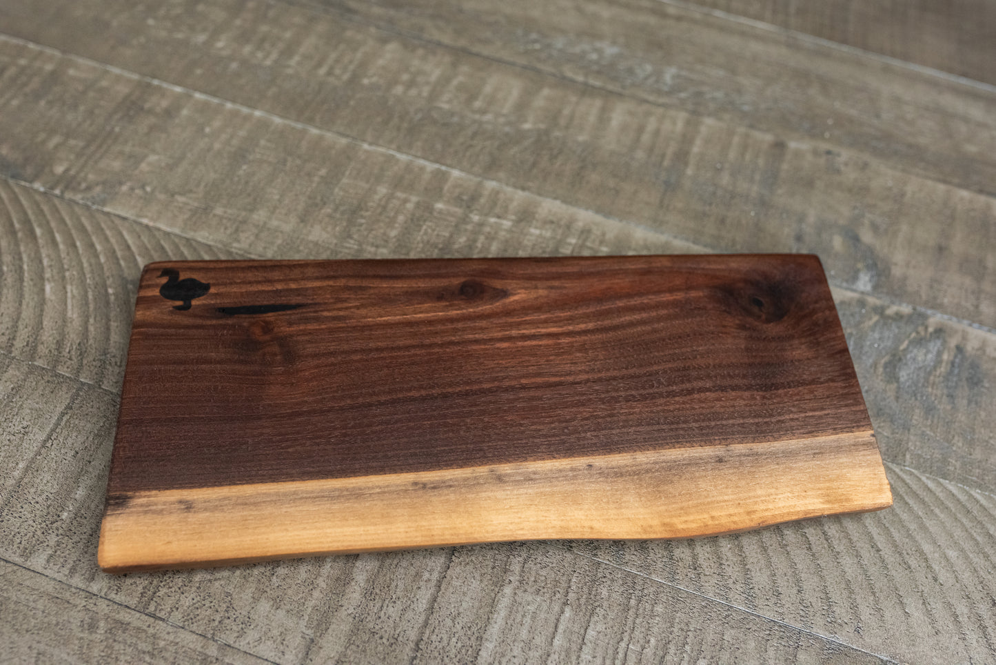 Personal Black Walnut Live Edge Charcuterie Board – 4–7x12x1” – Handcrafted Serving Board