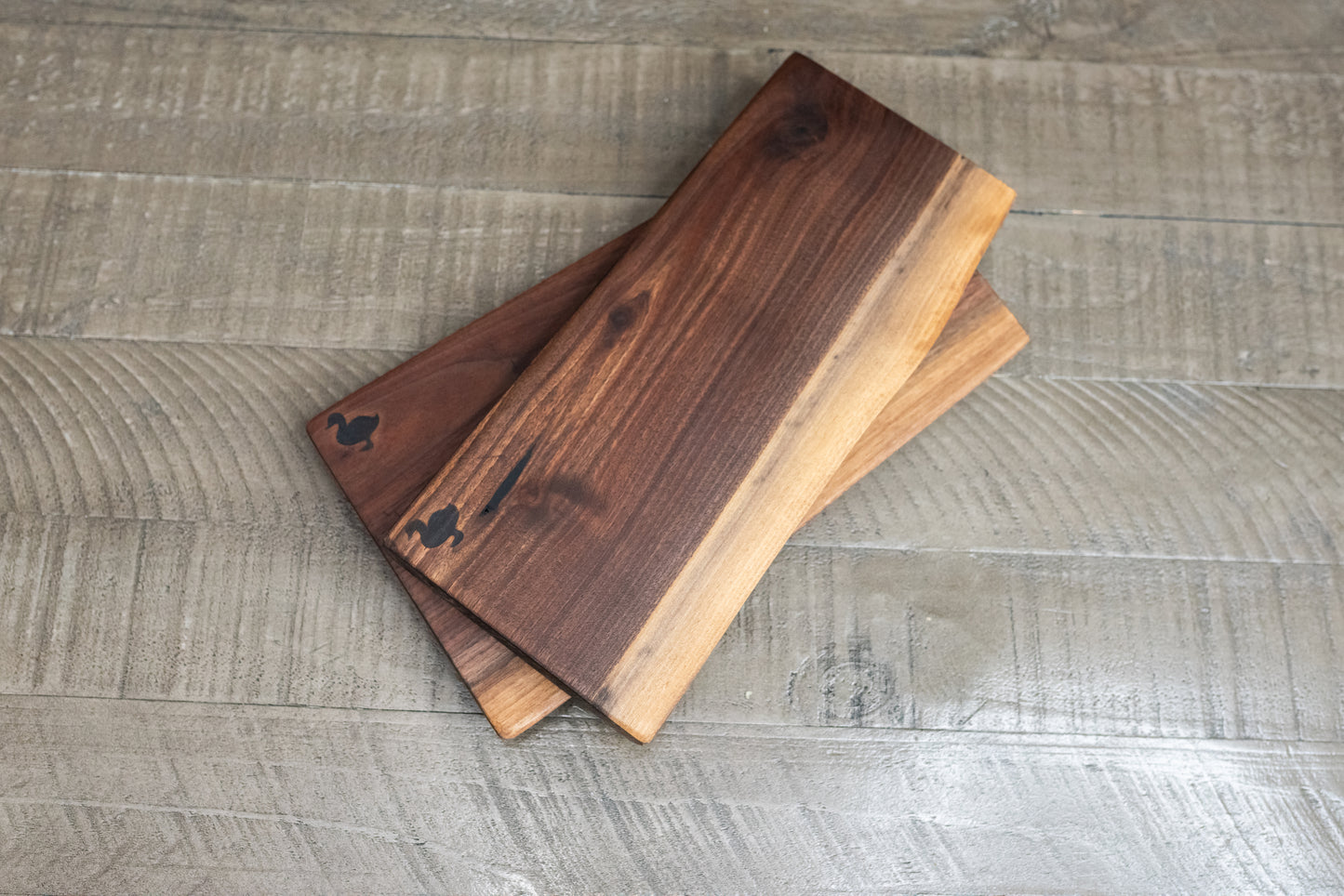 Personal Black Walnut Live Edge Charcuterie Board – 4–7x12x1” – Handcrafted Serving Board