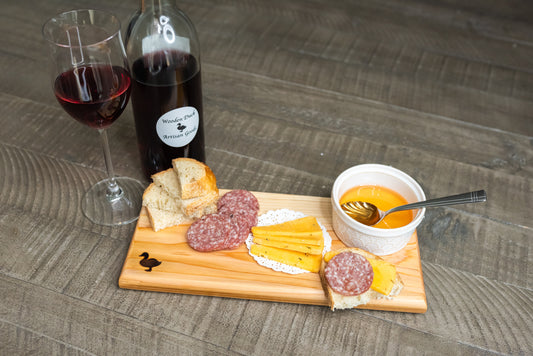 Cedar Charcuterie Board – 5.5x12/18x3/4”– Handcrafted Rustic Farmhouse Wood Serving Board