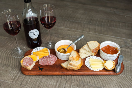 Merbau Charcuterie Board – 6x18x3/4”– Handcrafted Exotic Wood Serving Board