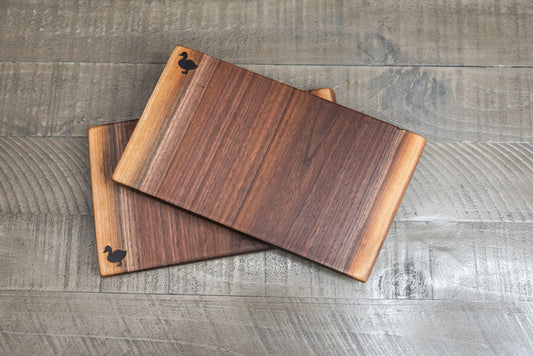 Black Walnut Horizontal Charcuterie Board – 6x9-12x1” – Handcrafted with Unique Grain